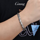 GsunG platinum bracelet men's new PT950 faucet bracelet is generous and wide platinum men's bracelet keel chain PT950 bracelet is about 76 grams and 22 cm pre-ordered