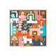 Ouoety Building Block Puzzle Holz dreidimensionale tierische Kinder Schulung Spielzeugunterricht Hilfen für Jungen und Mädchen Digitales Puzzle (Blister)