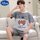 
Disney (Disney) big children's pajamas boys 12-15 years old, thin cotton short-sleeved shorts summer teenagers and junior high school students' home clothes dark gray Q1342 Garfield short-sleeved M size: 140-152CM 60-80Jin [Jin equals 0.5 kg]