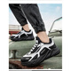 Changxiang Huili labor protection shoes men's work shoes, steel bag heads, no fatigue, soft sole, anti-smash, anti-smash, anti-smash, anti-smash, safe shoes, construction site breathable sports shoes, black gold [pure leather surface] [anti-smash/anti-smash] 43