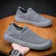 Learning to drive shoes practicing driving driving shoes summer men's shoes 2022 new summer breathable mesh fly woven socks shoes men's shoes canvas shoes lazy slip on men's board shoes 8832 black 39 [recommended to take a size up]