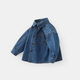 Ciciibear boys' denim shirt baby shirt spring new style children's casual tops and jackets children's clothing trendy denim blue 73