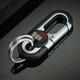 Puyahua new men's key chain business waist hanging car key chain anti-loss key chain creative key ring ring motorcycle 3746/high-end exquisite [brown] 1 piece