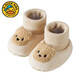 
G. DUCKKIDS Newborns Spring and Autumn and Winter Warm Baby Socks Soft Sole 0--June No Baby Shoes Indoor 1 Year Old Men and Women Baby Cartoon Bear Head Red 11 Inner Length cm Suitable for 0-6b
