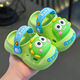 Meow Miow Kinderschuhen im Sommer leichter Auto Dinosaurier Sandalen Jungen und Mädchen Anti-Rutsch-Strandlochschuhe Kinder-Hausschuhe weiße Auto (mit heller Größe) 22-23 (Innenlänge ist ca. 14,5 cm)