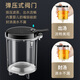 Kamjove Hitzeresistente Glas fließender Tasse, One-Click-Pressfilter-Teekanne, Tee-Wasser-Trennung Tee-Tasse Blume Teekanne TP-757 [Laserpunschfilter] Ein-Bubble-Teekanne 700 ml