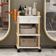 Vinoa Beauty Salon Trolley Nail Shop Tool Trolley Cosmetic Storage Rack Tattoo Hair Salon Multifunctional Mobile Storage Rack Dressing Fence Trolley with Drawer Original Color 0x0x0cm