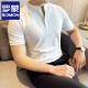 罗蒙（ROMON）纯色正肩短袖Polo领衫男春秋潮牌亨利领T恤韩版修身男士短袖体恤 军绿色 XL