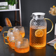 MULTIPOTENT glass set juice cup cold drink pot summer household 2L cold kettle water cup rice grain 1 pot 4 cups
