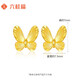Liuguifu Jewelry K gold earrings Liuyingyedie yellow 18k gold earrings women's fashion earrings EK0200095 about 0.95g