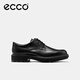 ECCO Leather Shoes Men's Leather Heightened Business Formal Derby Shoes City Oslo 550224 Black 42 HL