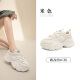 Zapatos de papá dadong zapatos para mujeres 2025 Nuevo invierno moda de moda plana