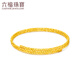 Lukfook Jewelry Pure Gold Bundy Beads Gold Elastic Bracelet Hollow Gift Price 013507AA 6.68g (including labor cost 862 yuan)