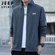 JEEP SPIRIT Jeep jacket men's cardigan sweatshirt men's spring and autumn men's casual loose trendy polar fleece tops