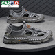 Sandalias de cartelo 2025 Nuevo verano Avaluación al aire libre para hombres con zapatillas de playa de doble propósito papá