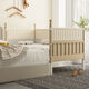 
Jierun Zhigao solid wood children's splicing bed widened bed bedroom splicing large bed with guardrail newborn small bed crib customized style B three-sided high guardrail + bed circumference + 3CM coconut brown mattress lift 60 guardrail 200*80cm (adjustable)