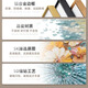 
GANHUA GANHUA GANHUA Living Room Decoration Painting Sofa Background Wall Hanging Painting 2025 New Light Luxury Wall Painting Blessing JD15849 Left and left and right 30*40 60*40 in the middle