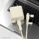 HAPPYMAKER适用苹果iphone15promax数据线保护套手机快充15充电器保护套14手机壳13防折断缠绕绳双接口线套 苹果20W四件套【薄荷绿-线套一色】带防尘塞款