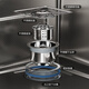 Jiumu Sink Nano Gun Gray SUS304 Thickened Stainless Steel Vegetable Basin Kitchen Handmade Large Single Tank Home Dishwasher Pot Selling Package + Water Cleaning Faucet + Soap Dispenser 680mm*450mm