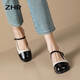 ZHR MOAFERS RETRO RETRO SUPLINACIÓN MARY JANE SAPOS MAYOS Y VERSATILES SOLO SOLO MUJERES Y686 BEIGE 37