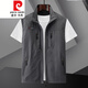 Pierre Cardin Outdoor im Freien Schnelltrockner Weste Frühling, Sommer- und Herbst-Multi-Pocket-Arbeit Anzug Weste Horse Clip Großer Größe Casual Jacket Khaki L.