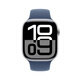Apple/Apple Watch Series 10 Smart Watch GPS GPS 46mm Silver Aluminum Character Character Tannin Sports Stand M/L MX223CH/B