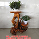 
Pangdonglai Quality [Official Direct Sale] Solid Wood Root Carved Shelf Natural Tree Root Ornament Overall Multi-layer Bonsai 15922 Double Layer