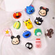 Data cable protective cover, wire bite device, anti-breakage, universal data cable, anti-breakage, cute cartoon style mobile phone charging cable protective cover, 20 styles, 2 random pieces
