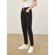 
JUZUI (JUZUI) shopping mall same casual daily elastic pencil pants jeans autumn style JWDQ12117 plain black XS