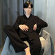 Zhidoudou Meimeng Pyjamas Herren Frühling und Herbst Langarm neuer Männer voller Baumwolle Großgröße Student Home Clothing Set YSX6624 10xl 2xl160-180jin [Jin gleich 0,5 kg]