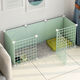 Raft core kitten cage kitten fence dog small dog rabbit indoor home isolation guardrail fence dog fence pet fence standard A type/6 pieces/70*35*35 resin paint