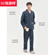 
Hengyuanxiang pajamas men's spring and autumn pure cotton long-sleeved home clothes men's trousers cotton new style for outer wear 16856 170(L)