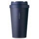 LOCK/LOCK Meet the Yuanqi Insulation and Cold Coffee Cup Bounce Cover Men and Women's Beauty Water Cup 400ML Blue LHC3271NVY