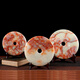 Red flower ice jade peace buckle ornaments Yubi TV cabinet entrance living room decorations move to a new home to give friends gifts H659-16cm rare big red flower