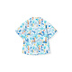 YEEHOO children's shirt short-sleeved summer outdoor boys versatile shirt casual seaside resort style floral shirt Sunny Beach 130 cm