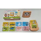 Educational toy children's early education card machine 1-6 years old learning machine Chinese and English bilingual enlightenment baby literacy card machine Orange Cat 224 words - pure English