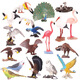 Modelo de animales Yicai Simulación sólida Juego de juguetes Cognitive Birds Eagle Parrot Peacock Flamingo adornados M723 Nuevo loro [0021]