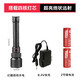 Awakening strong light flashlight high brightness long range zoom extended version 26650 rechargeable home patrol outdoor camping light HX9 quad core + two lithium batteries with fast charge