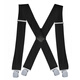 Yufan 5cm elastic elastic men's strap clip 4 clamp X-type adjustable suspender trousers strap 02 Navy Blue Unicode

