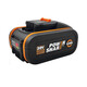 Wax Fast Chargeur Car charge 4,0 Batterie au lithium de grande capacité 2.0 Universal 20 V Batterie de carte à pied WA3883 (2x2a Dual Charge) Pallage de pied