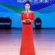 Weixuan high-end annual meeting female host dress host evening dress female 2024 new high-end heavy industry red annual party banquet red XS one size fits all