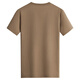 Tanzen mit dem Wolf [100% Baumwolle] modische und vielseitige atmungsaktive und komfortable, ungezwungene Kurzärmer-Männer-T-Shirt 701 Khaki 190