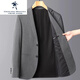 Tanzen mit Wolves Herrenanzug 2024 Frühling und Herbst Neue vielseitige Business-Outfit-Singles Westjacke mittleren Alters und junge Jacke kleiner Anzug 8980 Grau XL 180/ 135-150Jin [Jin gleich 0,5 kg]