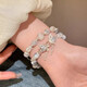 Das Waldblau-Butterfly Perlen-Armband für Frauen mit hochwertiger Schönheit Best Friend Student Party Niche Armband Mode vielseitiges vielseitiges Armband Schmetterling Quastenarmband