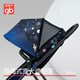 Good Kids (GB) Youth Edition GB828 Two-way lightweight high-landscape stroller can sit and lie down and fold the baby cart Night sea blue
