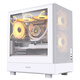 半岛铁盒（PADO）风度4 白色 台式电脑桌面小机箱 玻璃侧透/面板网孔散热/支持M-ATX主板/顶部240水冷