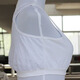 Shengfangyuan middle-aged and elderly women's cotton bra, cotton vest style bra without rims, women's Velcro vest, women's summer sling, white 2 pieces, one size fits all, underbust 2.1-3 feet