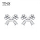 TTMIX platinum earrings for women pt950 platinum love bow earrings for pierced ears as a gift for girlfriend earrings 2.3-2.5g