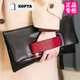 KOFTA品牌手拿包女包新款2025时尚真皮手包百搭信封牛皮手抓包生日礼物 红色