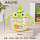Copa de paja de leche para niños yunshun con material a escala PPSU Copa bebida para bebés con copa de leche lisa con taza de aprendizaje estilo Dinosaurio Green [correa de suministro] 300 ml -ppsu